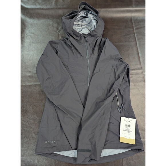 Jackets & Blazers - Rab Firewall Hooded Rain Jacket Women's XS Anthracite Proflex (MSRP $235)